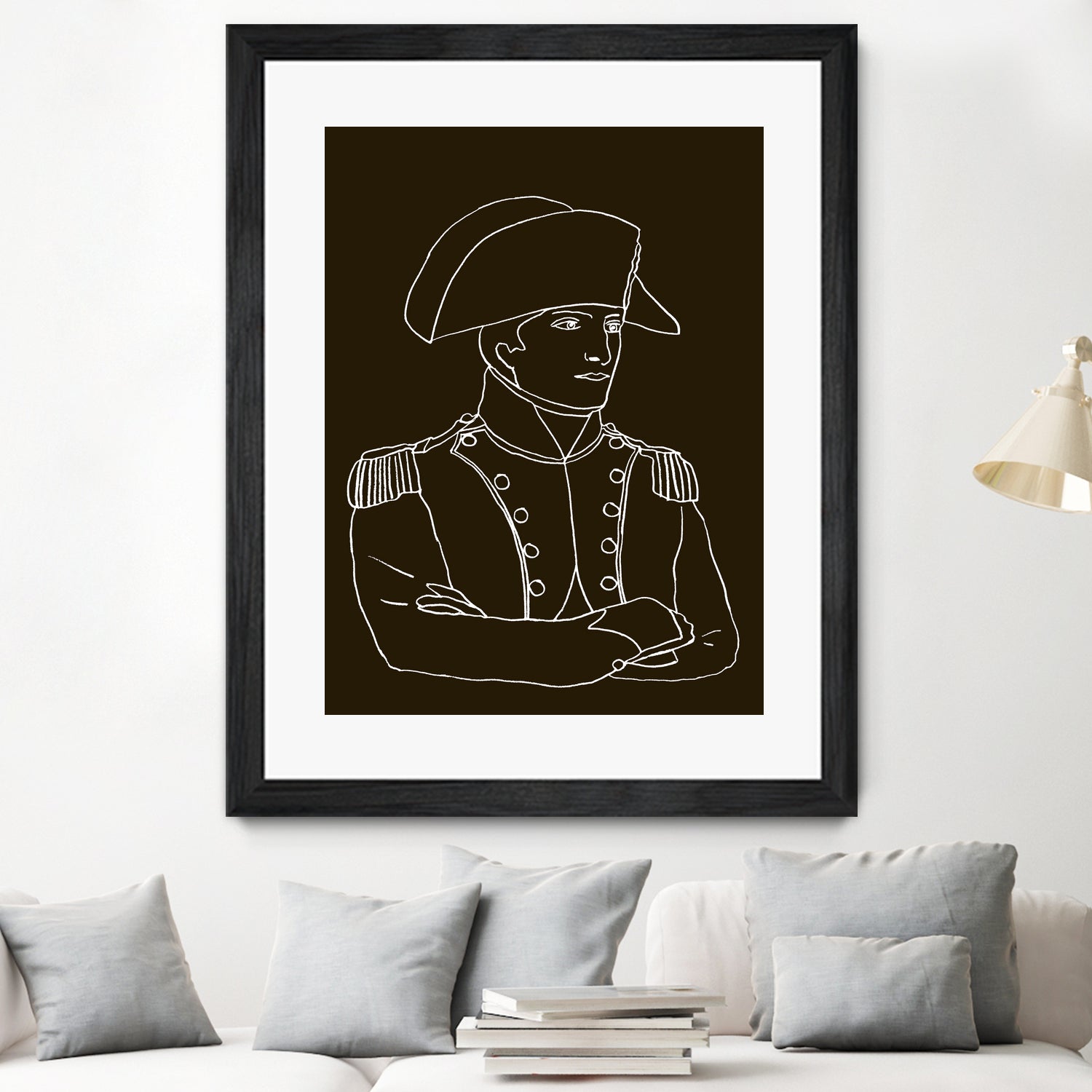 NAPOLEON WHITE LINES by Thomas Fernez on GIANT ART - black digital drawing