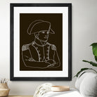 NAPOLEON WHITE LINES by Thomas Fernez on GIANT ART - black digital drawing