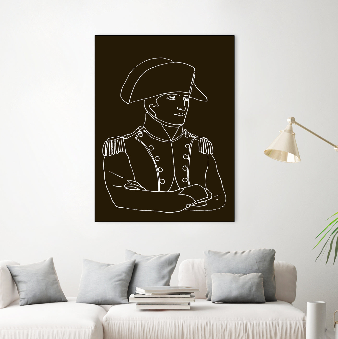 NAPOLEON WHITE LINES by Thomas Fernez on GIANT ART - black digital drawing