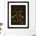 NAPOLEON WHITE LINES by Thomas Fernez on GIANT ART - black digital drawing