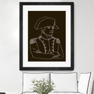 NAPOLEON WHITE LINES by Thomas Fernez on GIANT ART - black digital drawing