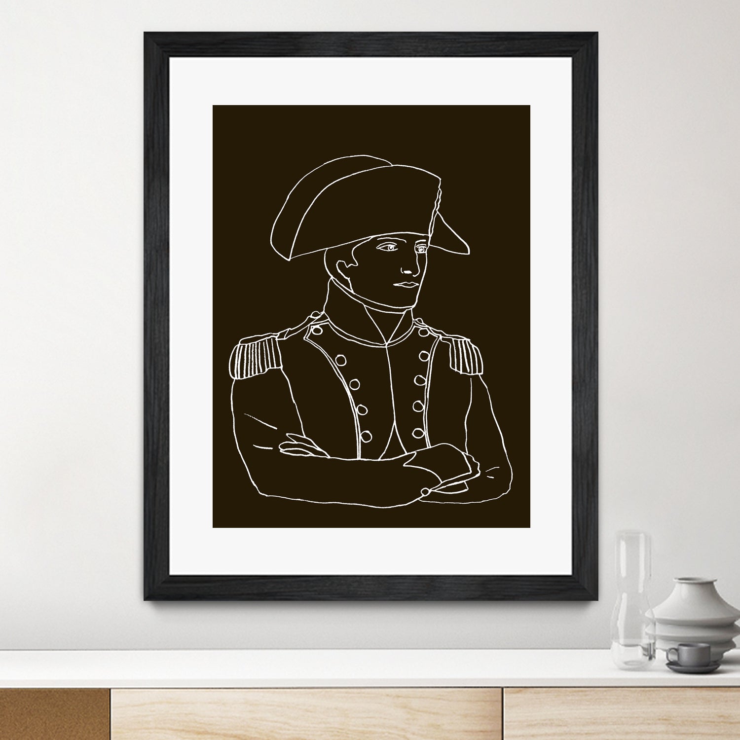 NAPOLEON WHITE LINES by Thomas Fernez on GIANT ART - black digital drawing