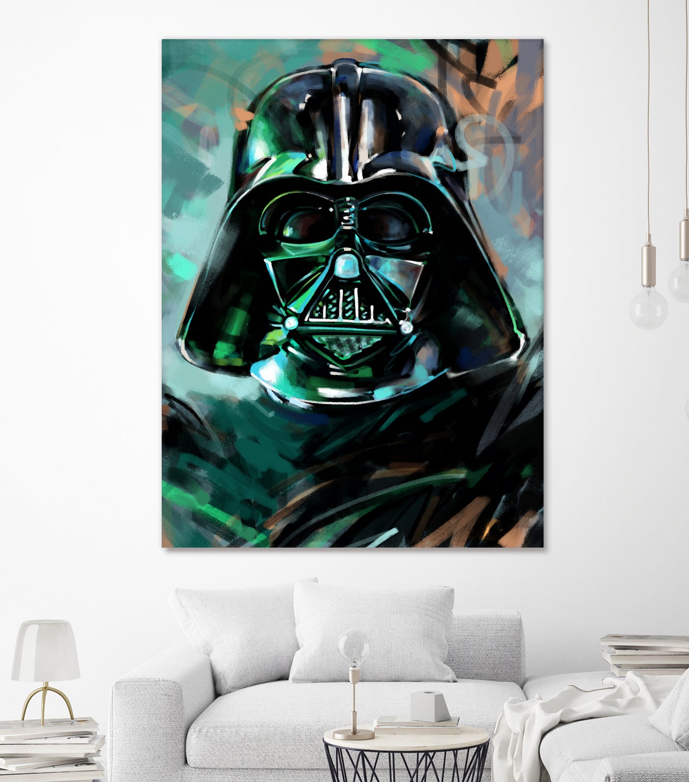 Darth Vader by Dmitry Belov on GIANT ART - blue digital painting