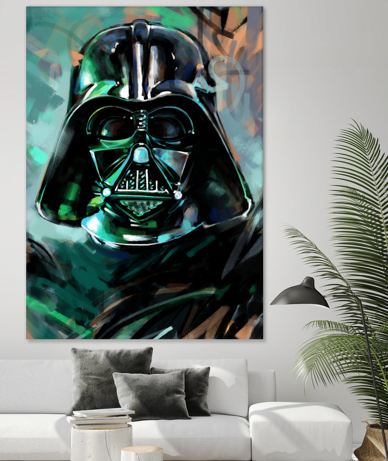 Darth Vader by Dmitry Belov on GIANT ART - blue digital painting