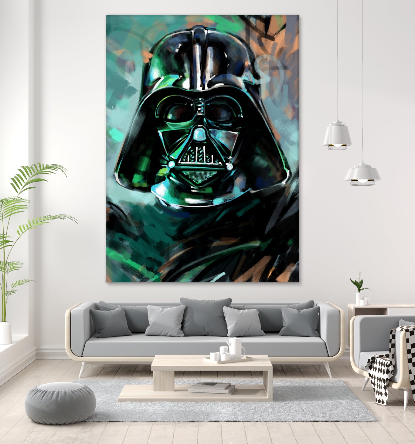 Darth Vader by Dmitry Belov on GIANT ART - blue digital painting