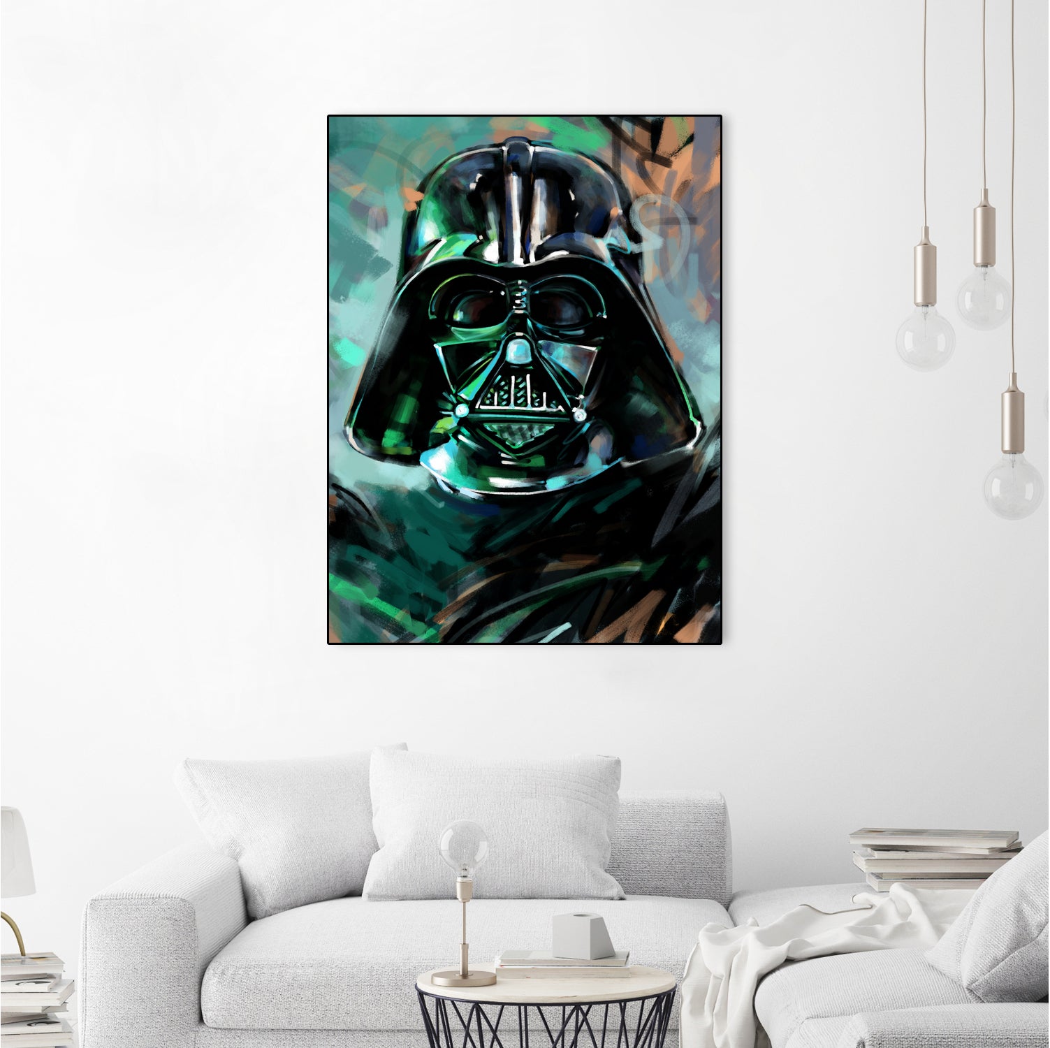 Darth Vader by Dmitry Belov on GIANT ART - blue digital painting