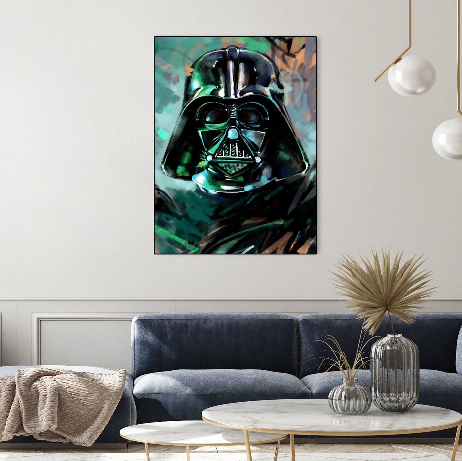 Darth Vader by Dmitry Belov on GIANT ART - blue digital painting