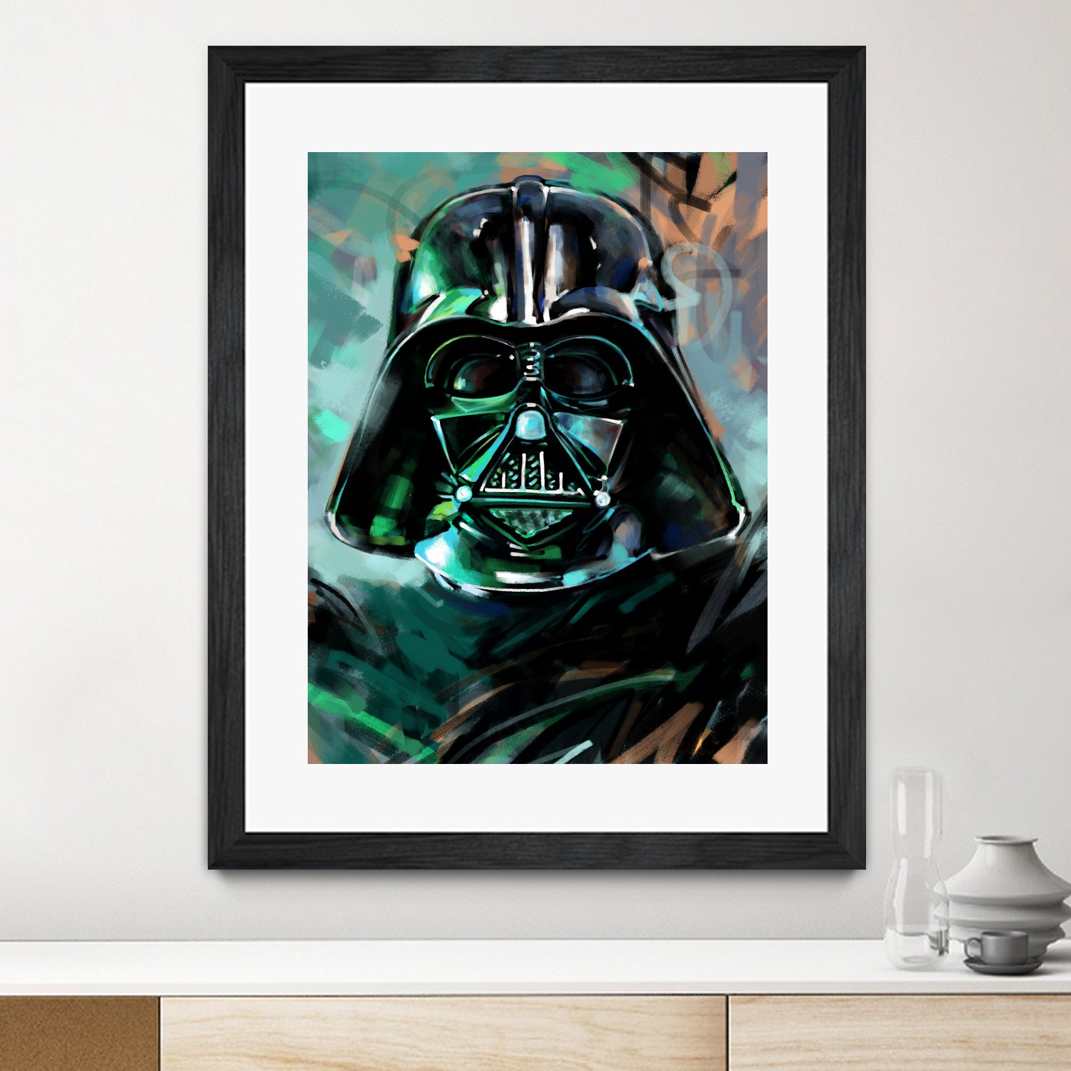 Darth Vader by Dmitry Belov on GIANT ART - blue digital painting