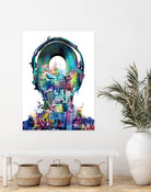 new york  city sound colorful by Bekim Mehovic on GIANT ART - white digital painting