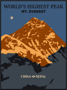 Everest by Sean Womack on GIANT ART - blue digital drawing