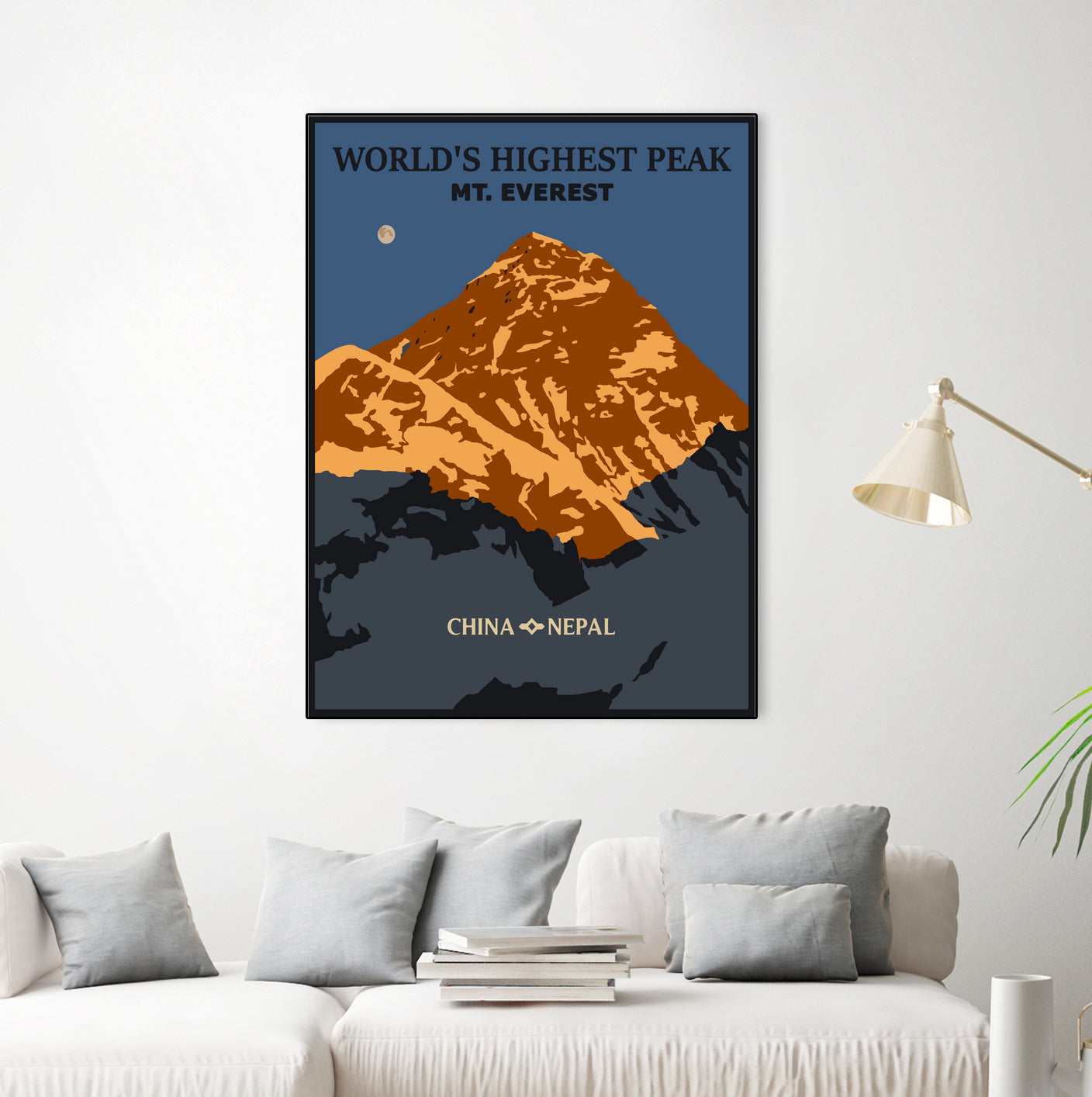 Everest by Sean Womack on GIANT ART - blue digital drawing