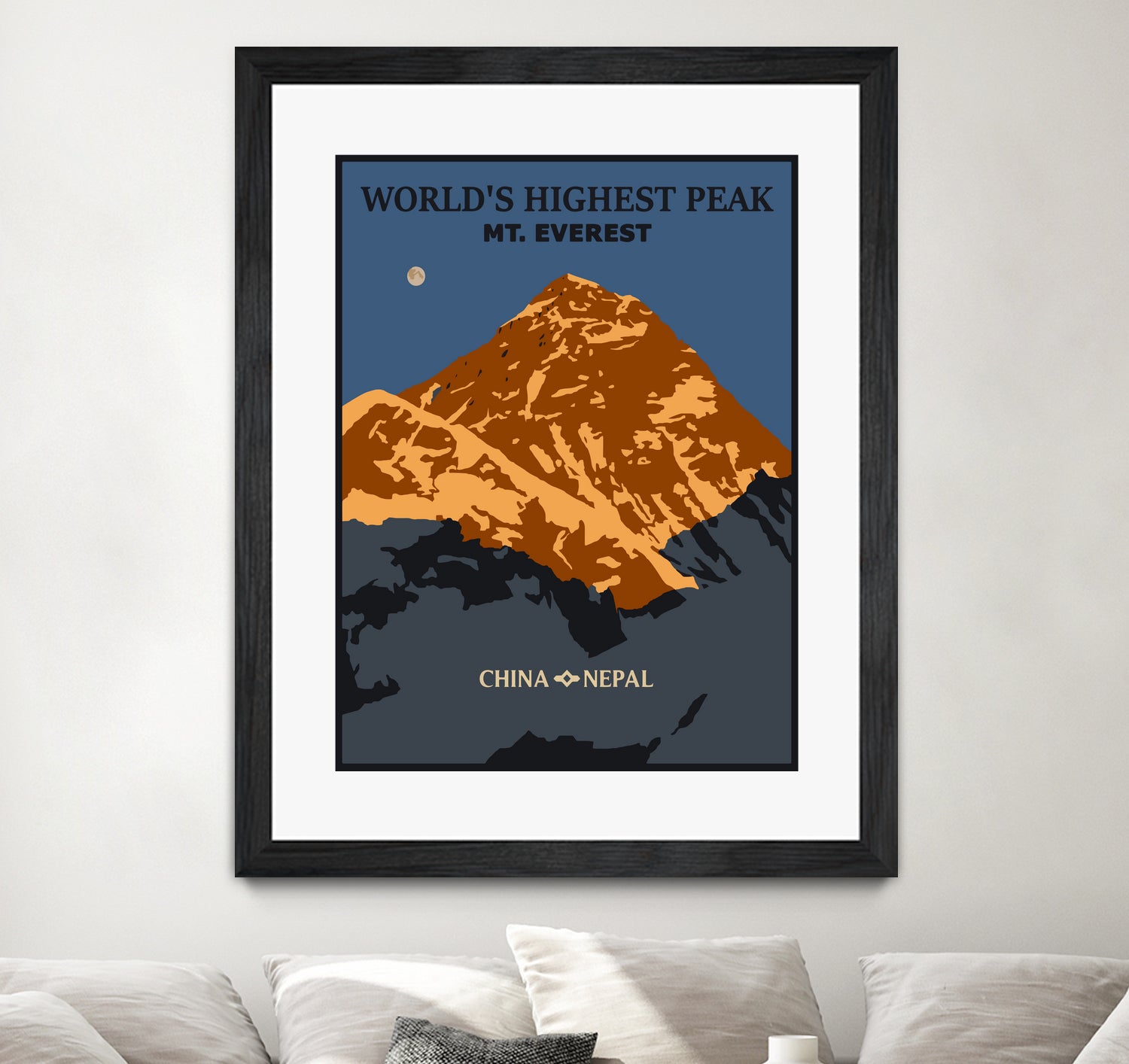 Everest by Sean Womack on GIANT ART - blue digital drawing