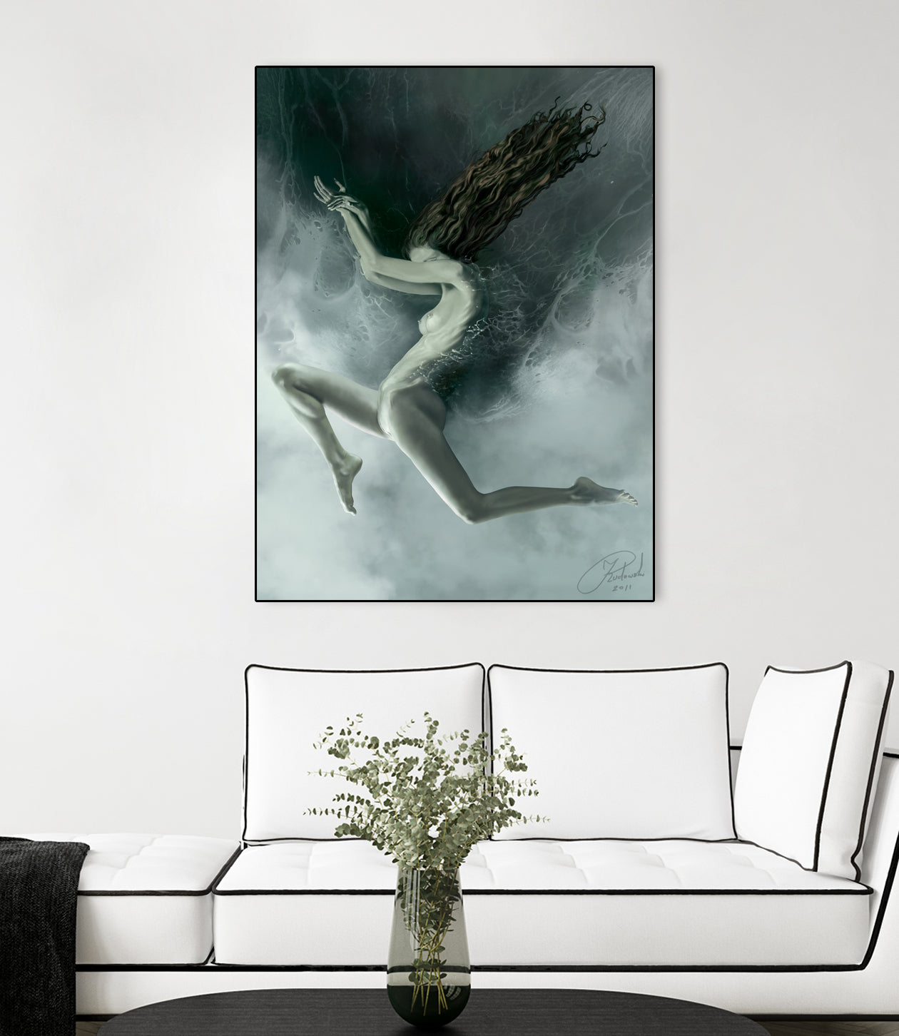 Aquarius by Jacek Rudowski on GIANT ART - green digital painting