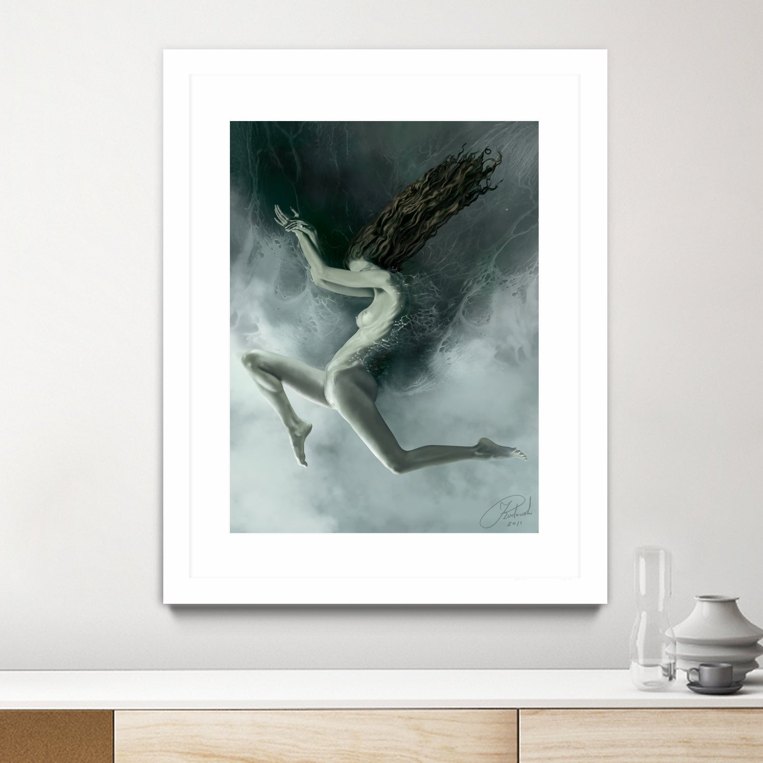 Aquarius by Jacek Rudowski on GIANT ART - green digital painting