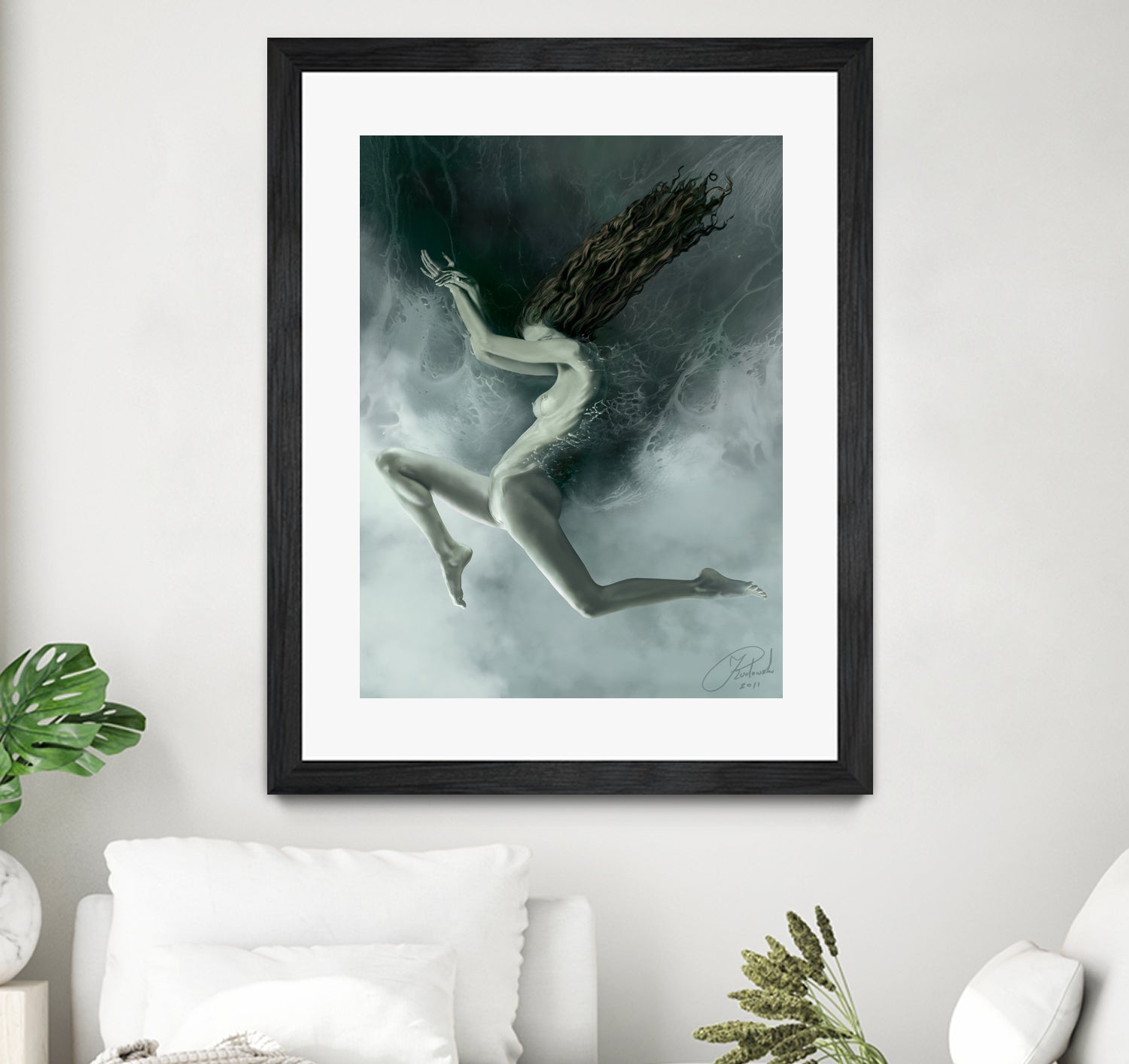 Aquarius by Jacek Rudowski on GIANT ART - green digital painting