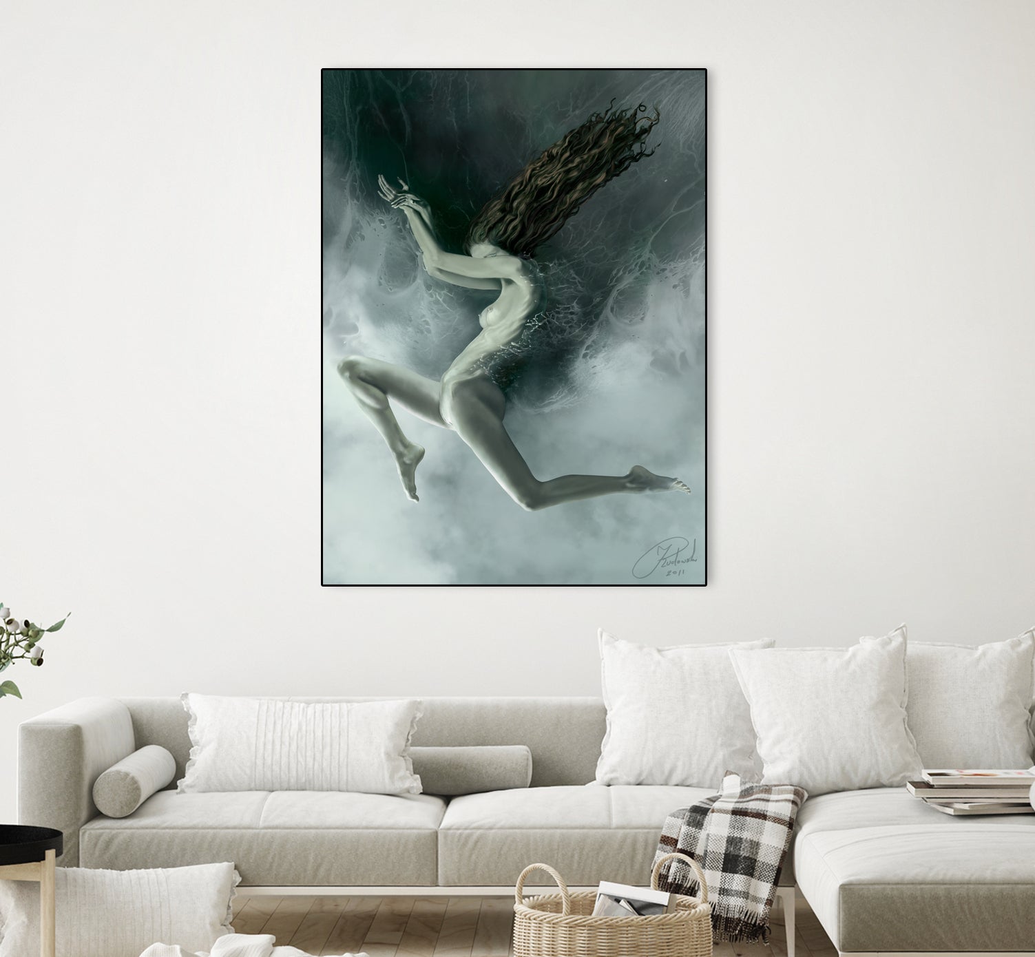 Aquarius by Jacek Rudowski on GIANT ART - green digital painting