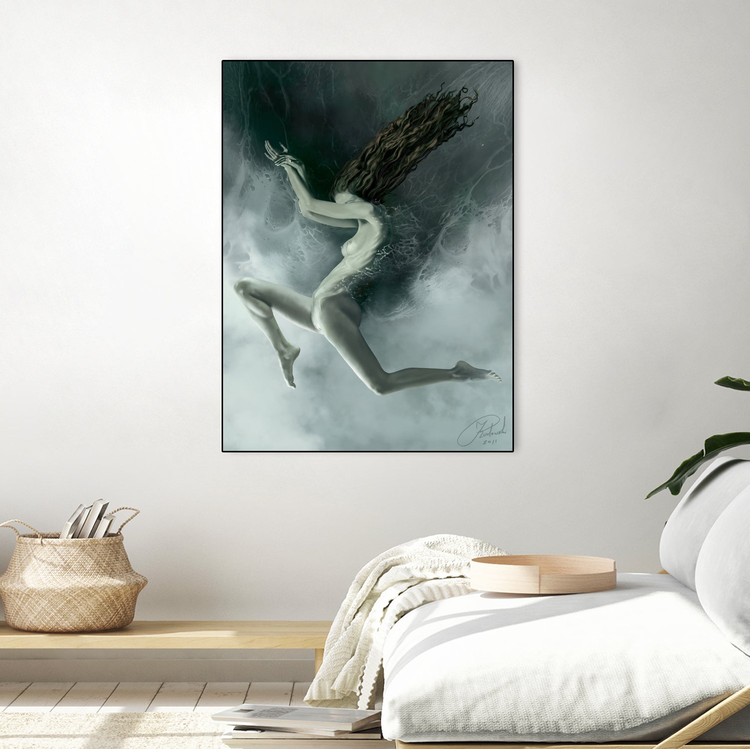 Aquarius by Jacek Rudowski on GIANT ART - green digital painting