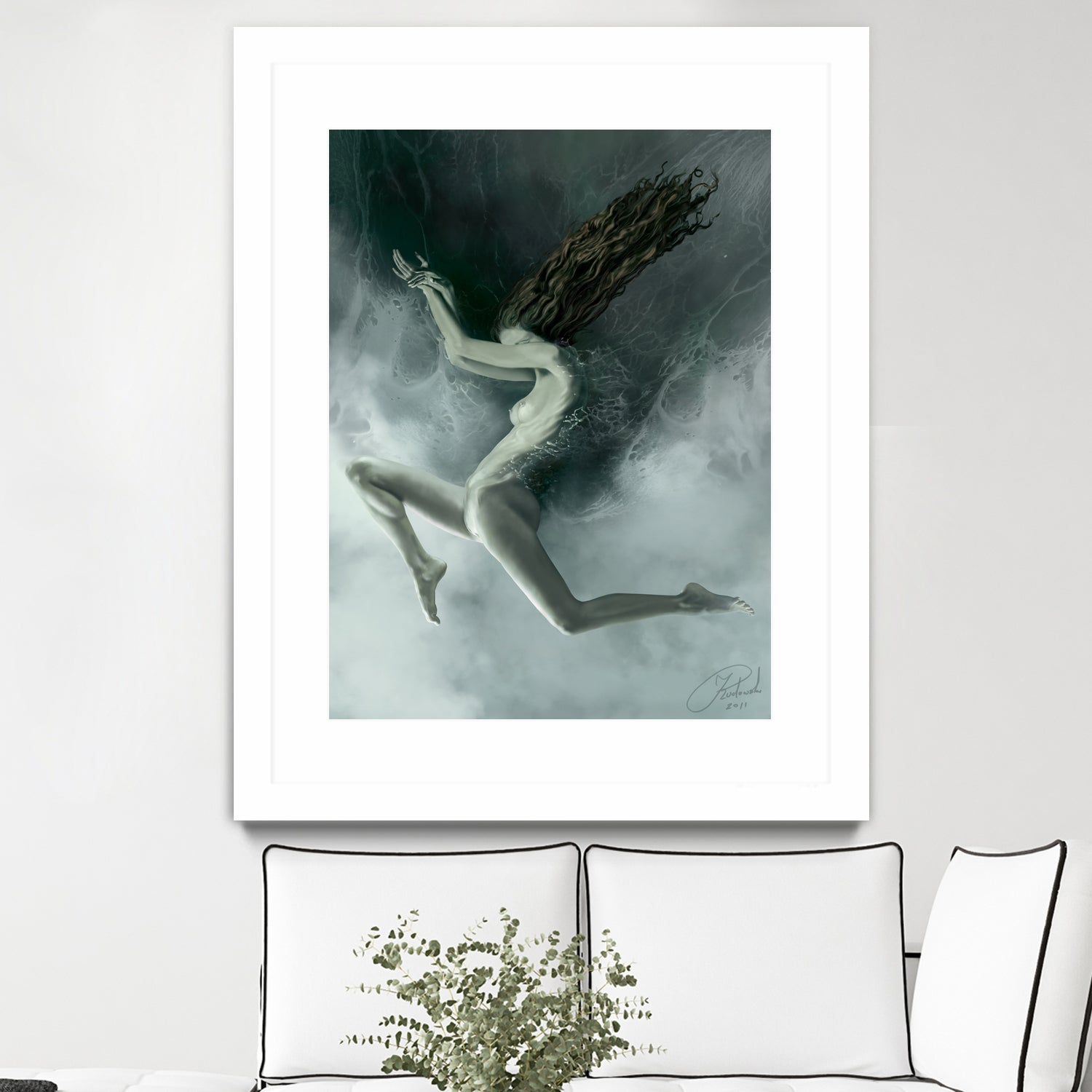 Aquarius by Jacek Rudowski on GIANT ART - green digital painting