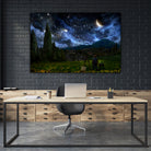 Starry Night by Alex Ruiz on GIANT ART - blue digital painting