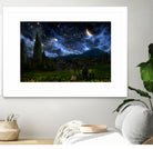 Starry Night by Alex Ruiz on GIANT ART - blue digital painting