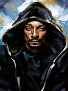 Snoop Dogg by Dmitry Belov on GIANT ART - black digital painting