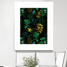 TROPICAL GARDEN VIII by burcu korkmazyurek on GIANT ART - black digital painting