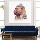 Tattooed Walrus by Tim McConnachie on GIANT ART - gray mixed media