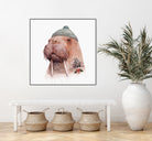 Tattooed Walrus by Tim McConnachie on GIANT ART - gray mixed media