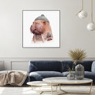 Tattooed Walrus by Tim McConnachie on GIANT ART - gray mixed media