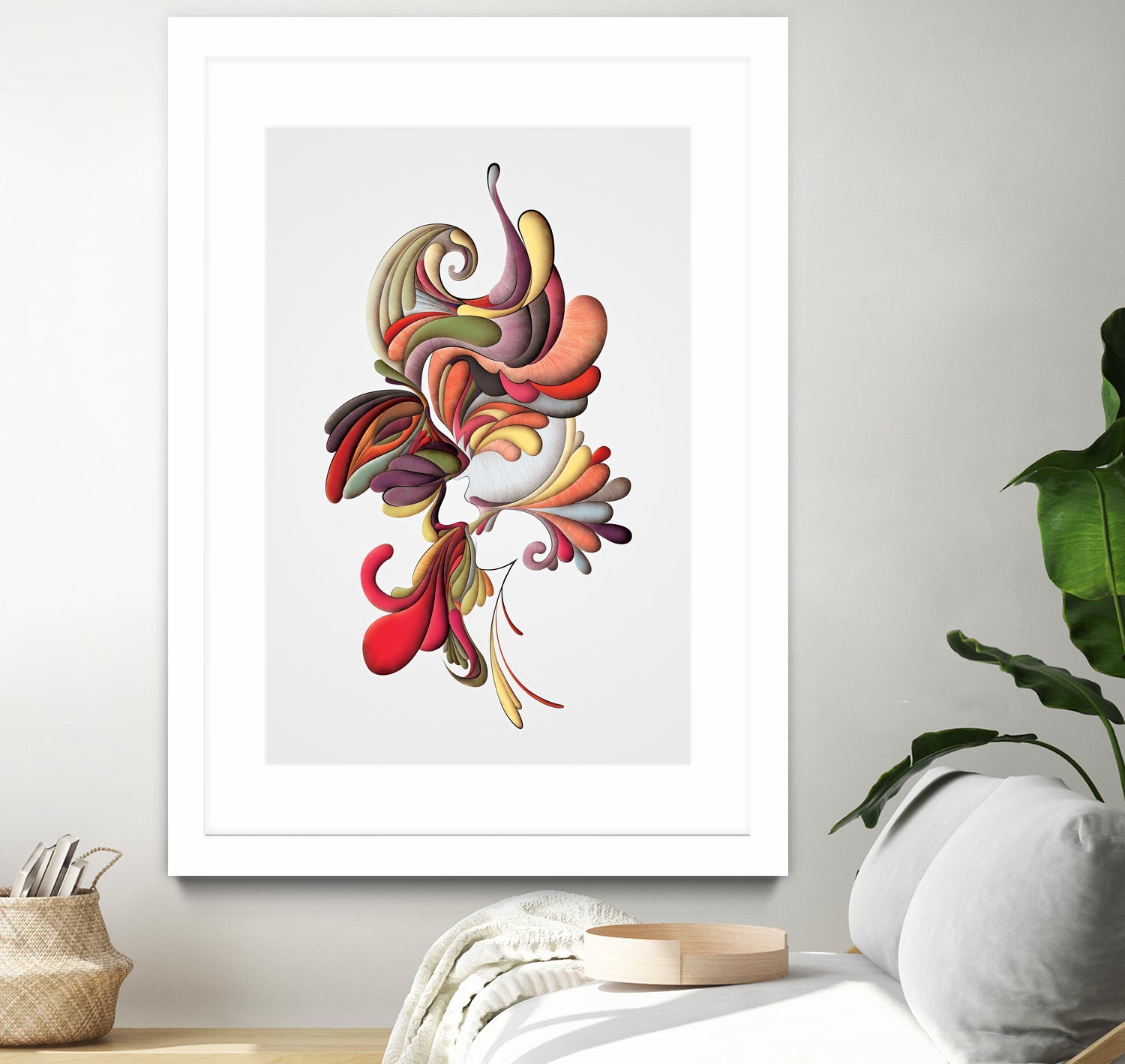 Il Bacio #1 by Luca Pontarelli on GIANT ART - fuchsia vector illustration