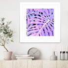 Lilac Monstera by Nina May on GIANT ART - fuchsia digital painting