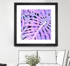 Lilac Monstera by Nina May on GIANT ART - fuchsia digital painting