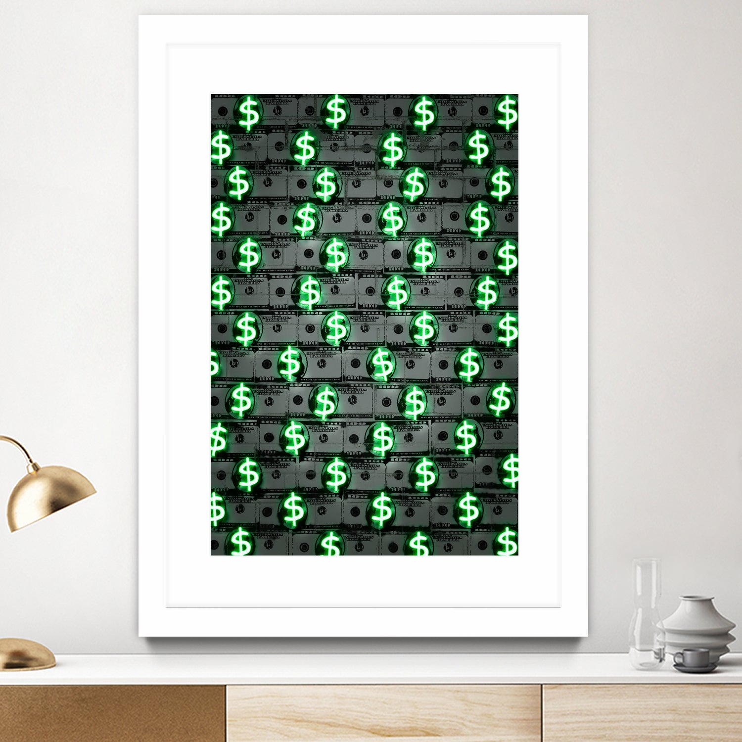 Money money money by Octavian Mihai Mielu on GIANT ART - green 3d art