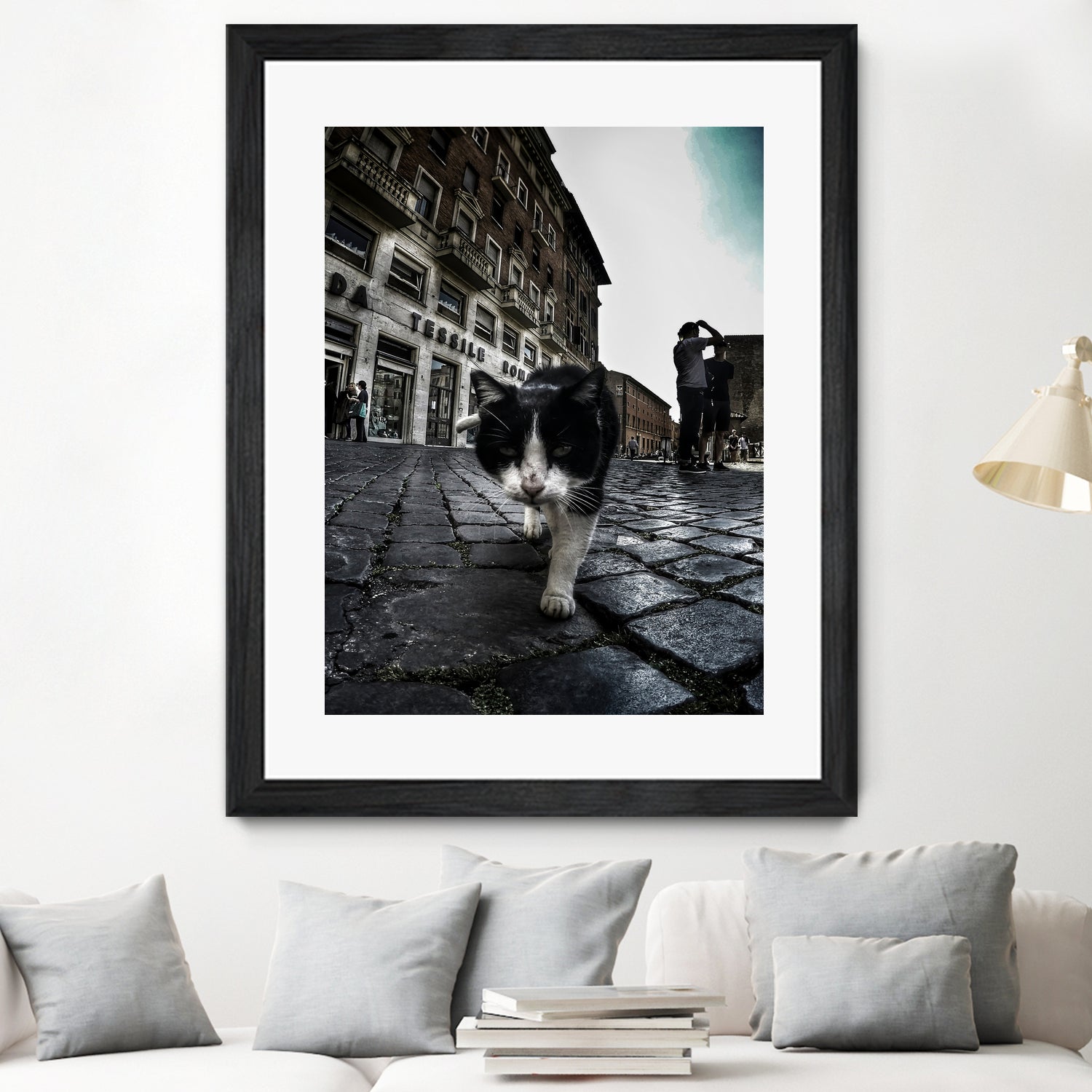 Street Cat by Nicklas Gustafsson on GIANT ART - black mixed media