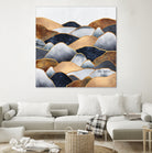 Hills 2 by Elisabeth Fredriksson on GIANT ART - blue digital painting