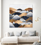 Hills 2 by Elisabeth Fredriksson on GIANT ART - blue digital painting