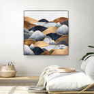 Hills 2 by Elisabeth Fredriksson on GIANT ART - blue digital painting