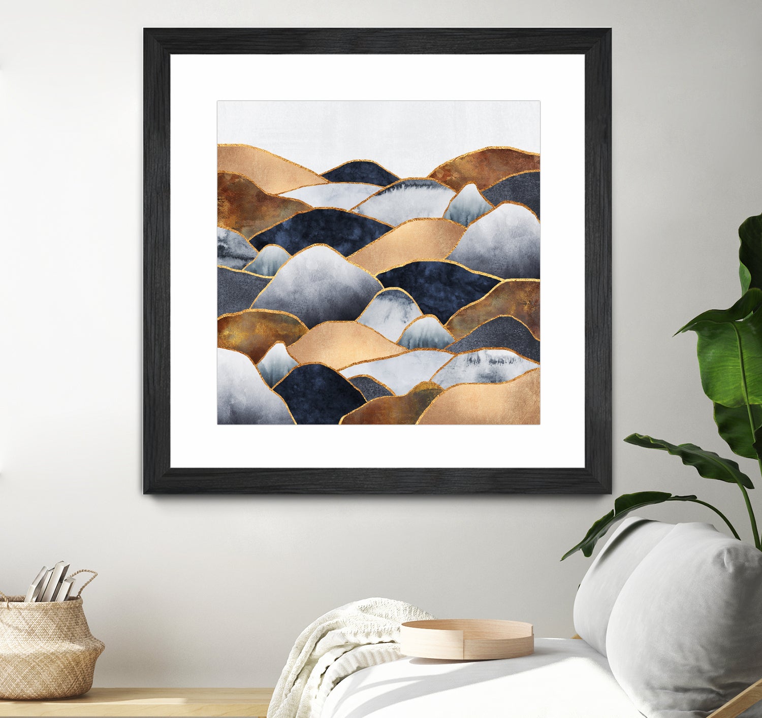 Hills 2 by Elisabeth Fredriksson on GIANT ART - blue digital painting