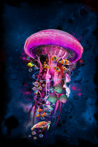 Pink JellyFish World by David Loblaw on GIANT ART - pink photo illustration