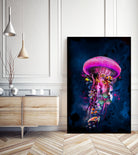 Pink JellyFish World by David Loblaw on GIANT ART - pink photo illustration