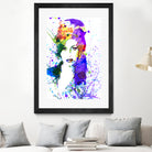 Amy Winehouse | watercolor by Dante Blacksmith on GIANT ART - fuchsia mixed media