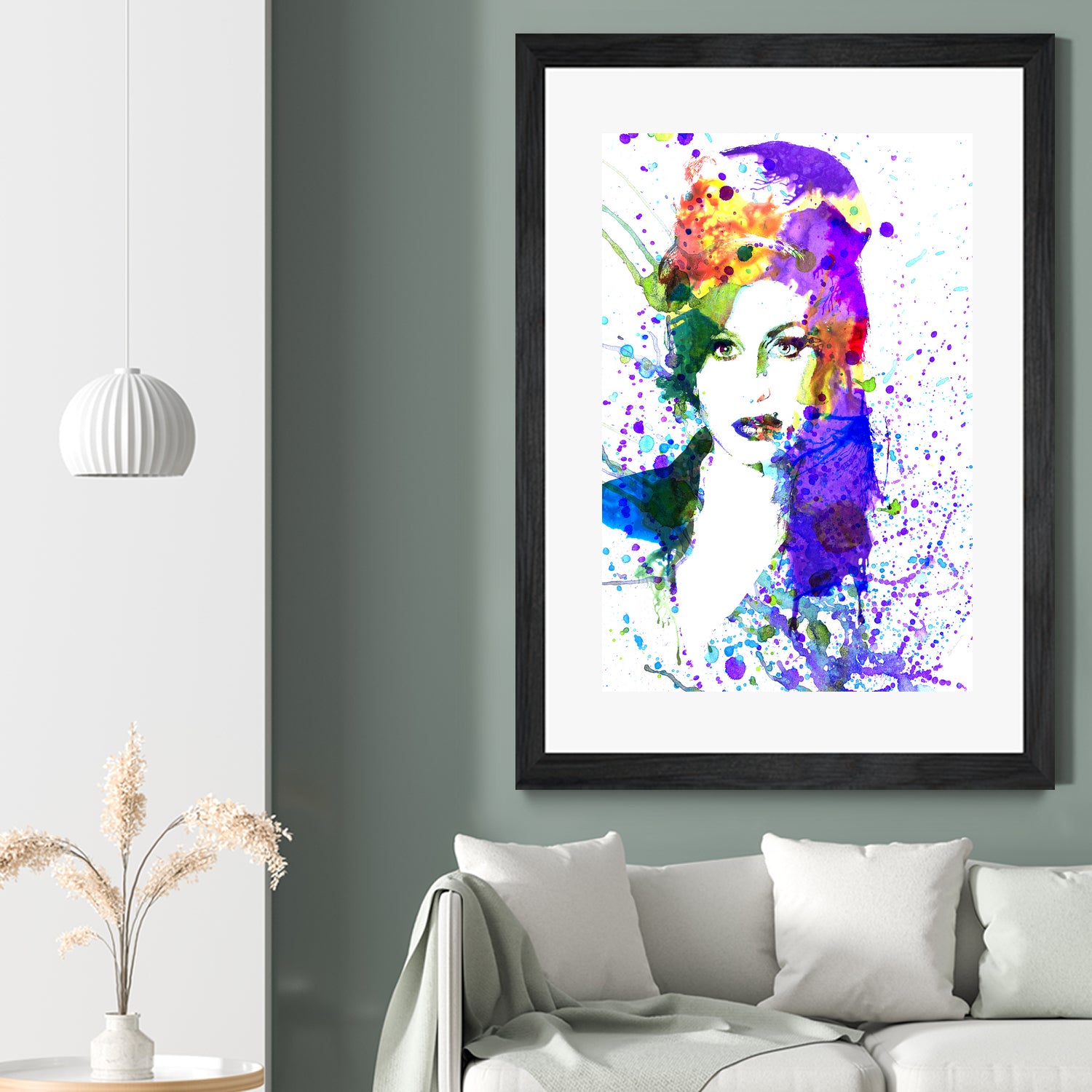 Amy Winehouse | watercolor by Dante Blacksmith on GIANT ART - fuchsia mixed media