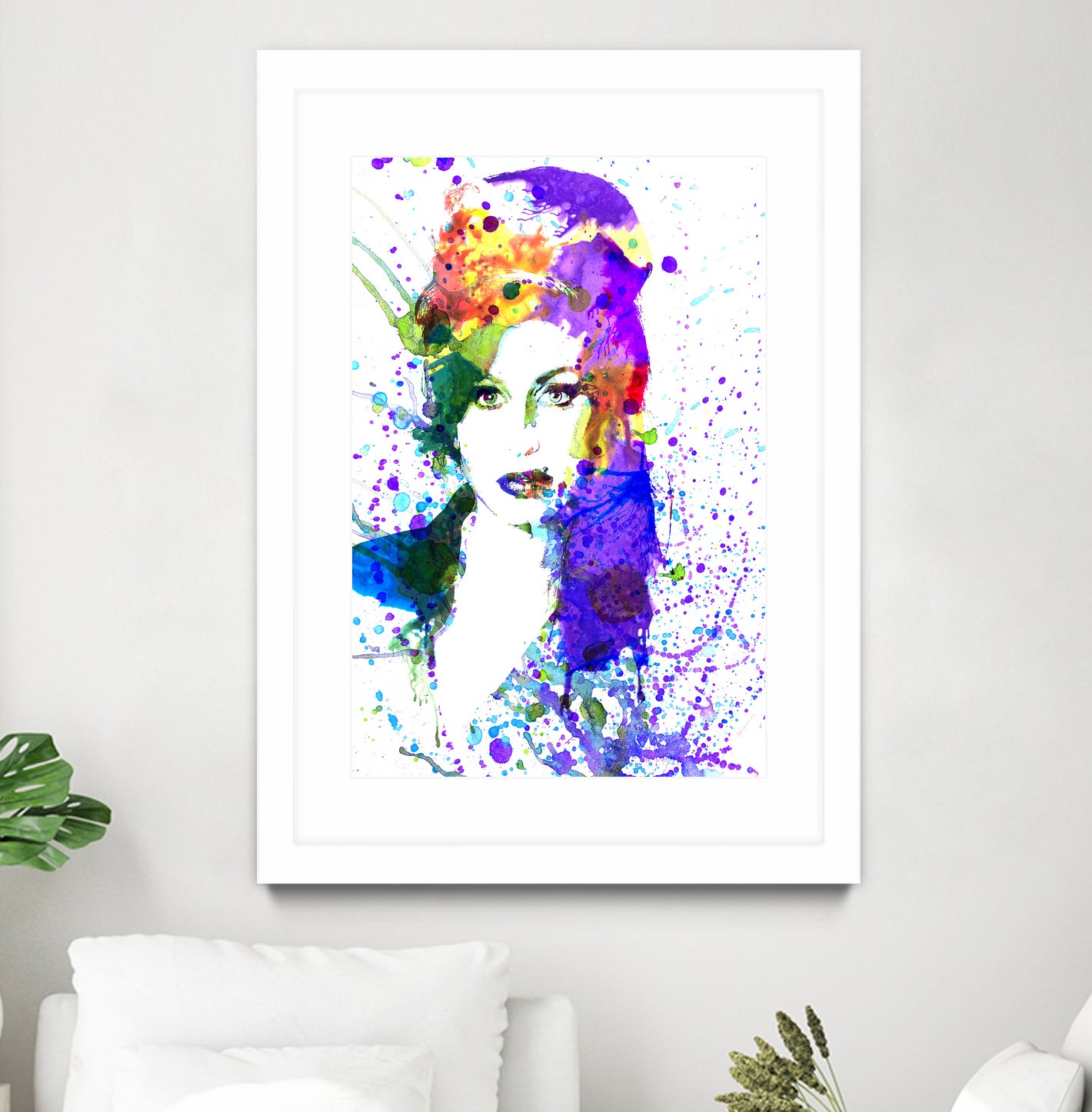 Amy Winehouse | watercolor by Dante Blacksmith on GIANT ART - fuchsia mixed media