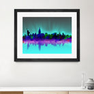 new york city skyline green by Bekim Mehovic on GIANT ART - green digital drawing