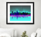 new york city skyline green by Bekim Mehovic on GIANT ART - green digital drawing