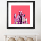 Majestic Cactus on Coral by Dominique Van Roey on GIANT ART - pink photo manipulation