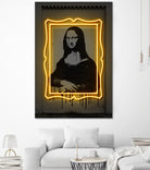 Mona Lisa by Octavian Mihai Mielu on GIANT ART - yellow digital drawing