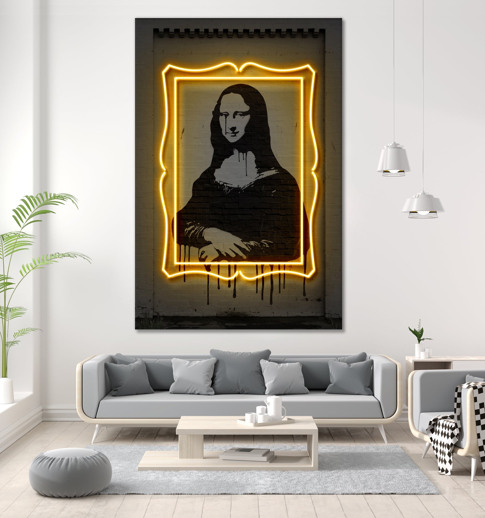 Mona Lisa by Octavian Mihai Mielu on GIANT ART - yellow digital drawing