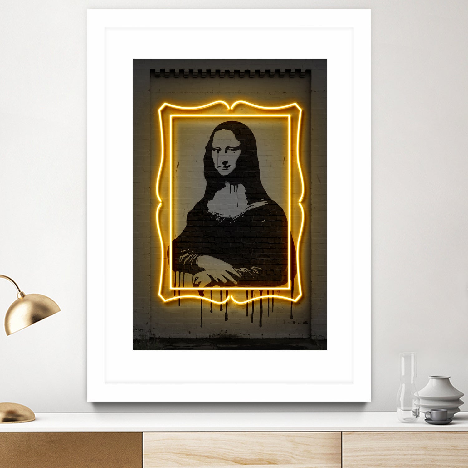 Mona Lisa by Octavian Mihai Mielu on GIANT ART - yellow digital drawing