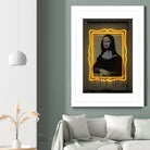 Mona Lisa by Octavian Mihai Mielu on GIANT ART - yellow digital drawing